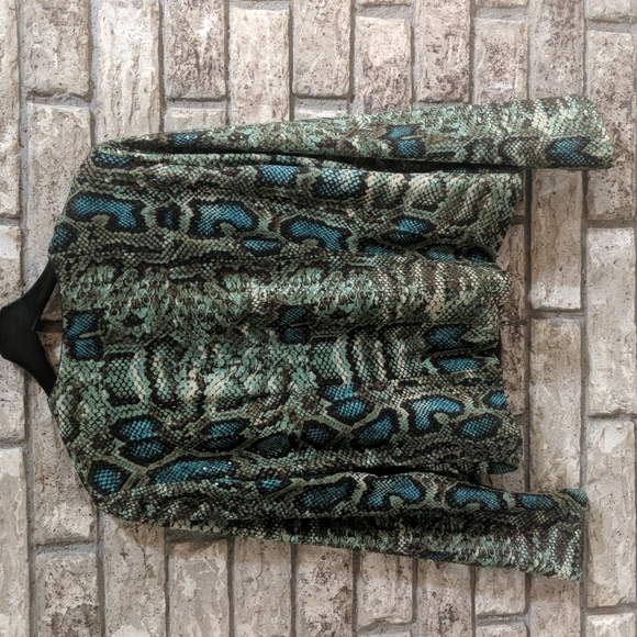 Joseph Ribkoff Snake Print Jacket - Picture 3 of 5